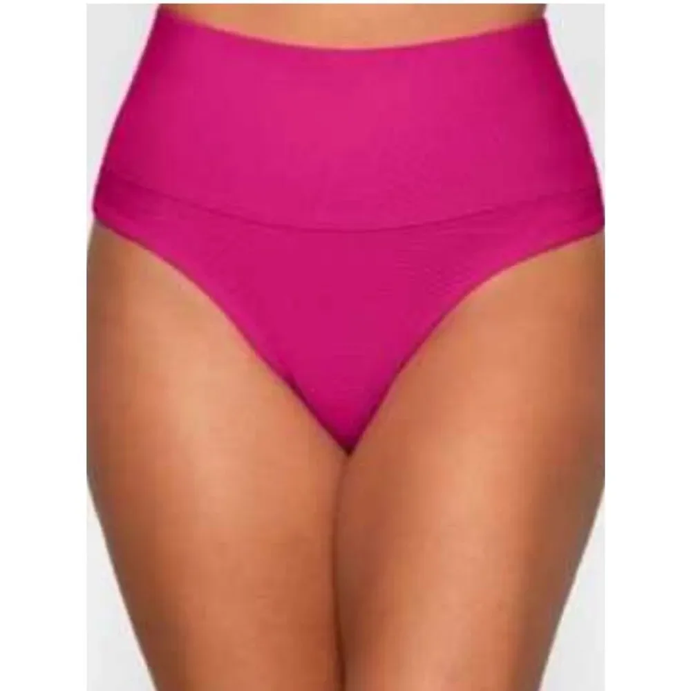 SKIMS Hot Pink Ribbed Bikini Bottom medium new with tags